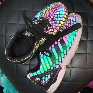 Reflective adidas tennis shoes